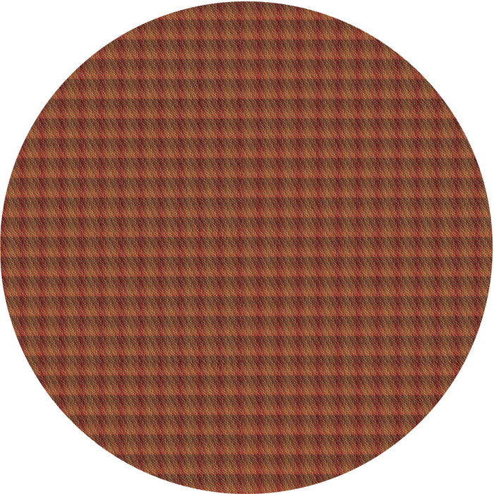 Square Patterned Red Rug, pat3126brn