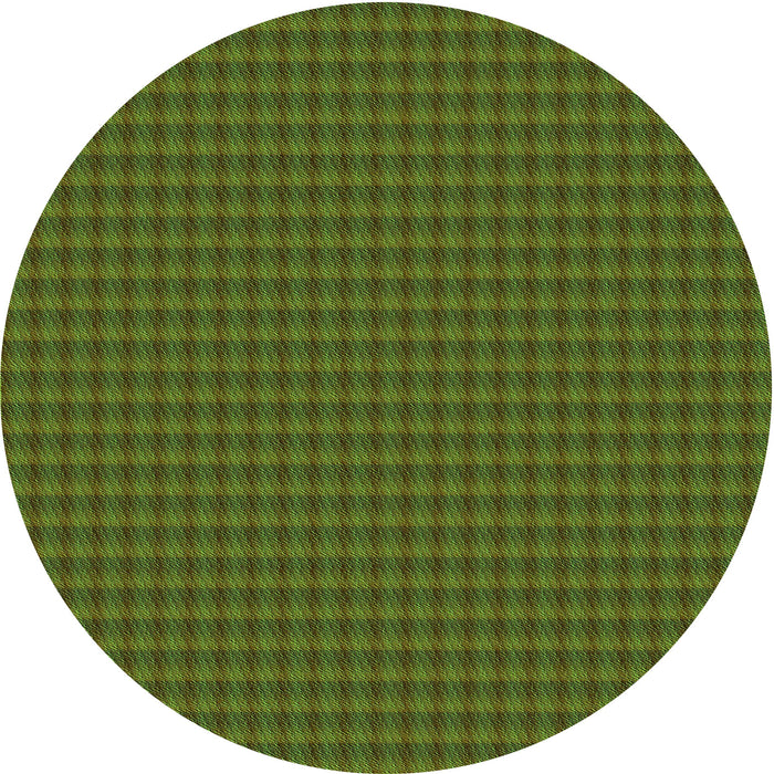 Square Patterned Army Green Rug, pat3126grn