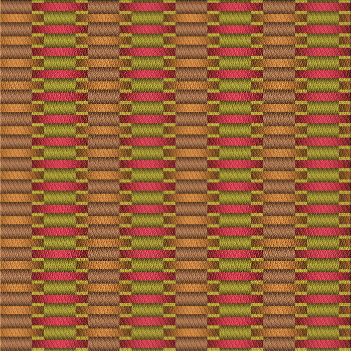 Round Patterned Cinnamon Brown Rug, pat3127org