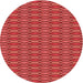 Square Patterned Red Rug, pat3127rd