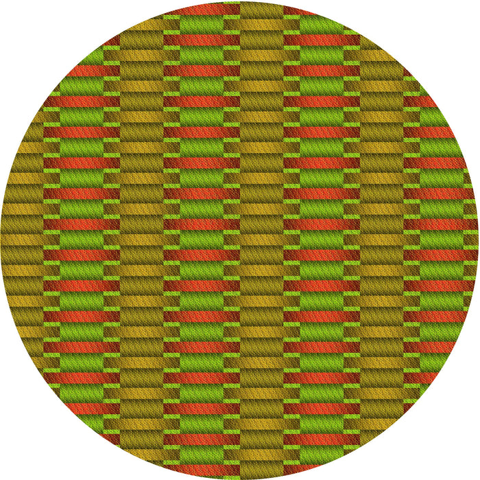 Square Patterned Pistachio Green Rug, pat3127yw