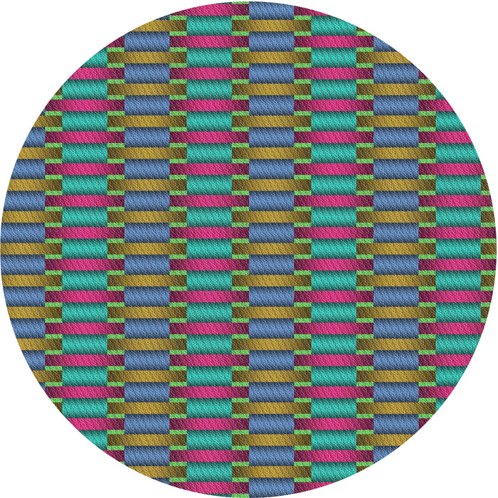 Square Machine Washable Transitional Dark Raspberry Purple Rug, wshpat3127