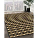 Machine Washable Transitional Bronze Brown Rug in a Family Room, wshpat3128brn