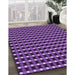 Machine Washable Transitional Purple Rug in a Family Room, wshpat3128pur