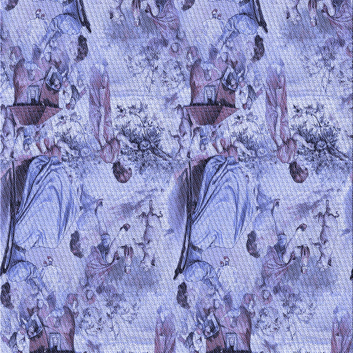 Patterned Slate Blue Rug, pat3129blu