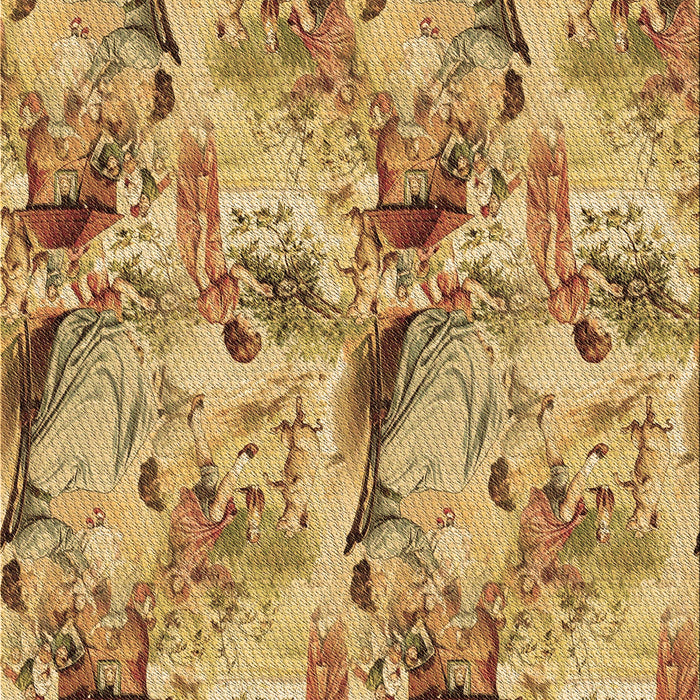 Machine Washable Transitional Saffron Yellow Rug, wshpat3129brn