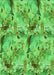 Patterned Emerald Green Rug, pat3129grn