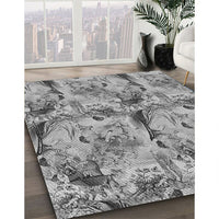 Patterned Cloud Gray Rug, pat3129gry
