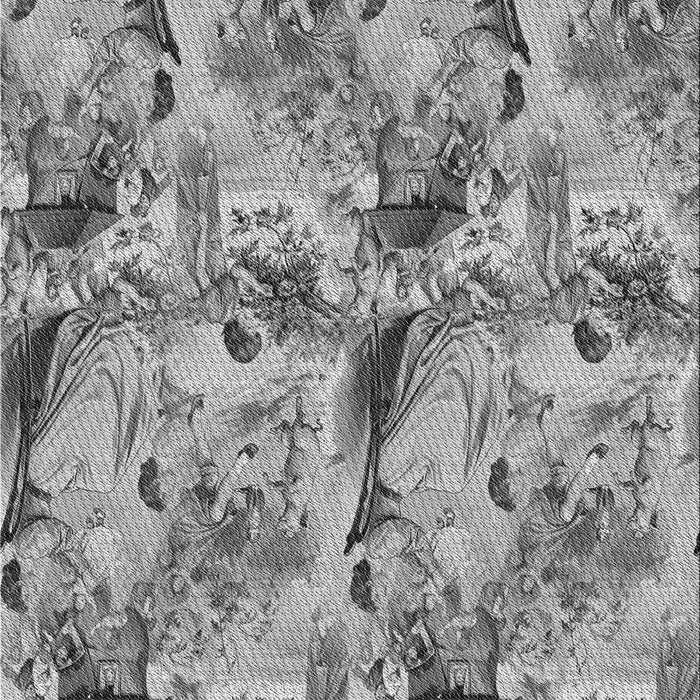 Machine Washable Transitional Cloud Gray Rug, wshpat3129gry