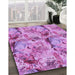 Machine Washable Transitional Violet Purple Rug in a Family Room, wshpat3129pur