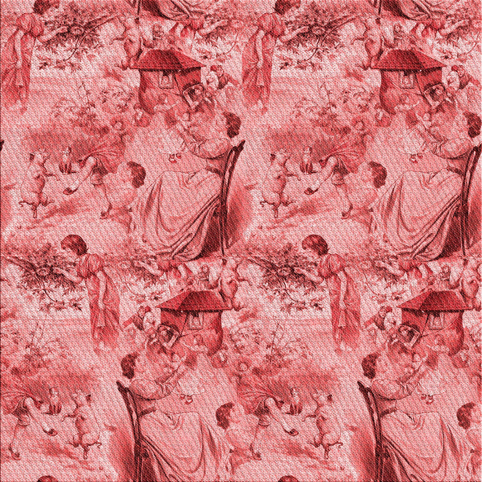 Round Patterned Light Coral Pink Rug, pat3129rd