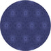 Square Machine Washable Transitional Royal Blue Rug in a Living Room, wshpat313blu