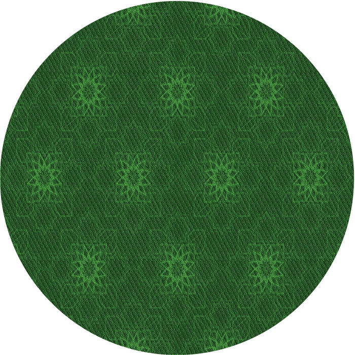 Square Patterned Green Rug, pat313grn