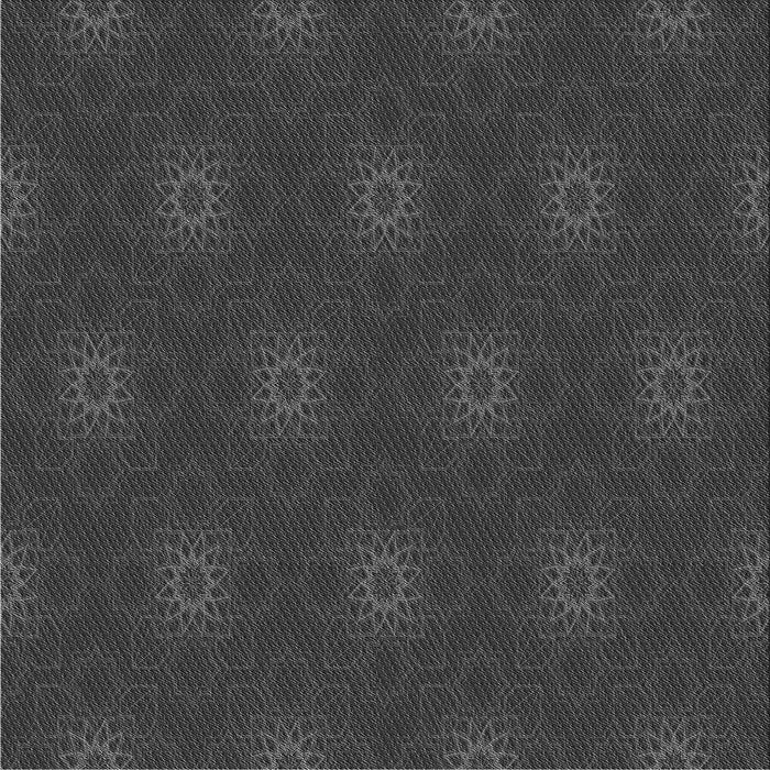 Round Patterned Charcoal Black Rug, pat313gry