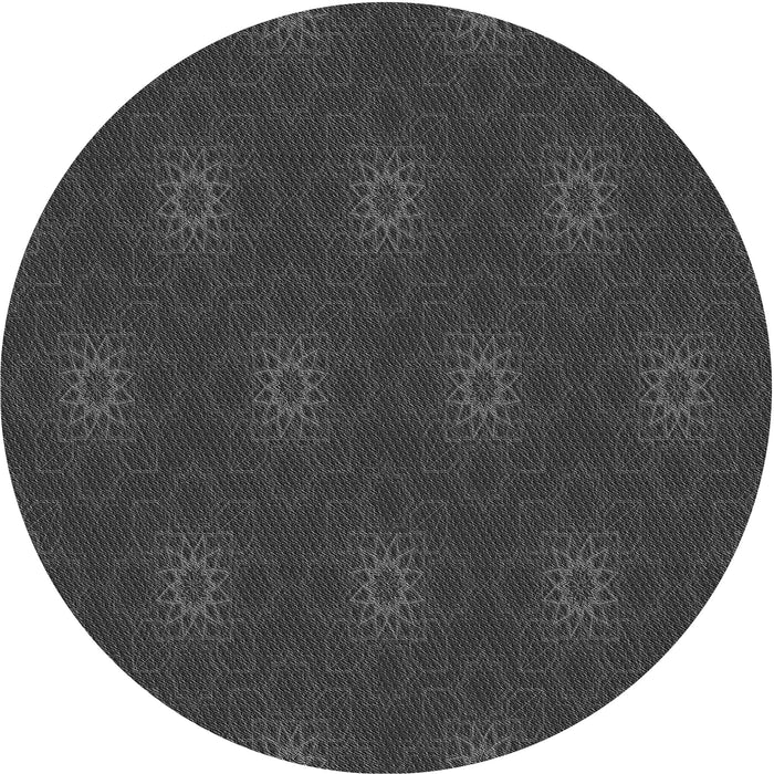 Square Machine Washable Transitional Charcoal Black Rug in a Living Room, wshpat313gry