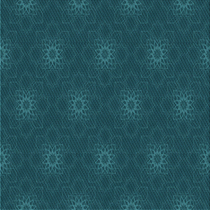 Round Machine Washable Transitional Dark Cyan Green Rug, wshpat313lblu