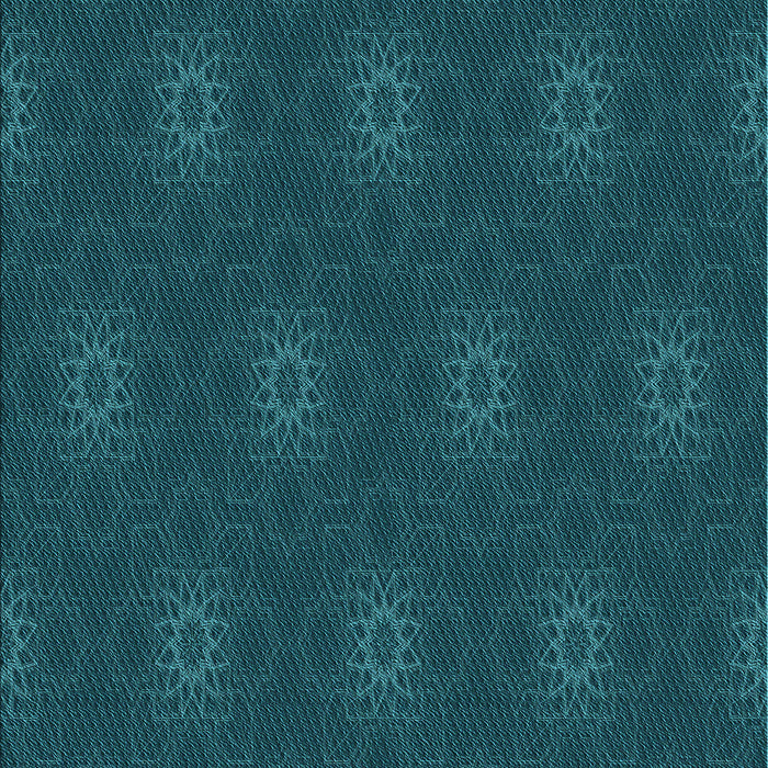 Machine Washable Transitional Dark Cyan Green Rug, wshpat313lblu