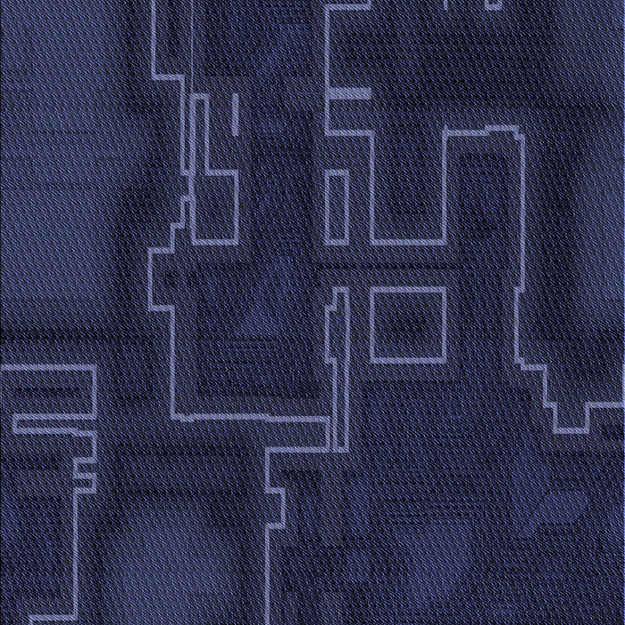 Patterned Deep Periwinkle Purple Rug, pat3130blu