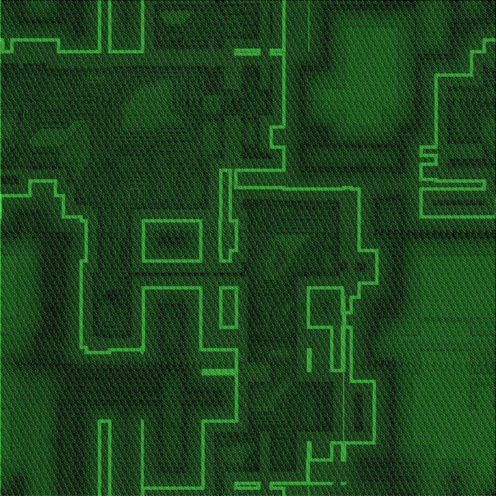 Round Patterned Green Rug, pat3130grn