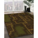 Patterned Dark Bronze Brown Rug in Family Room, pat3130org