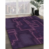 Patterned Purple Rug, pat3130pur