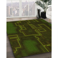 Patterned Midnight Gray Rug, pat3130yw