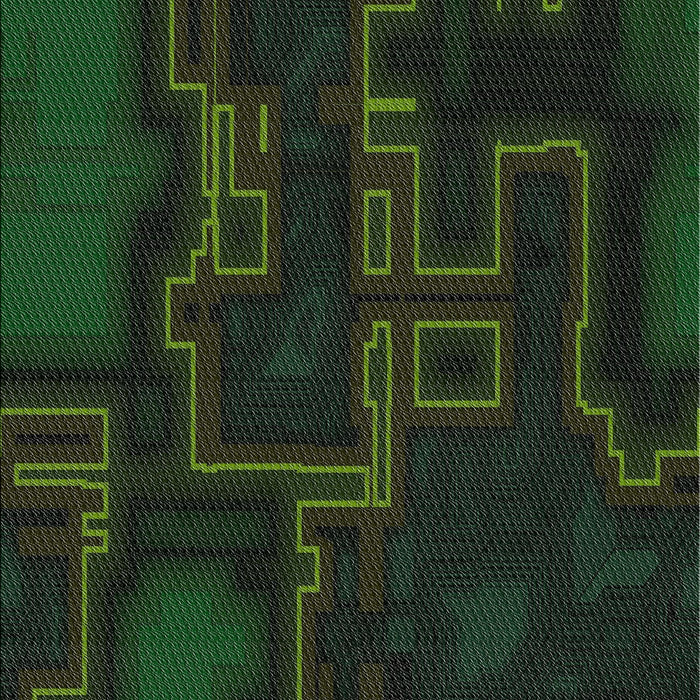 Patterned Black Novelty Rug, pat3130