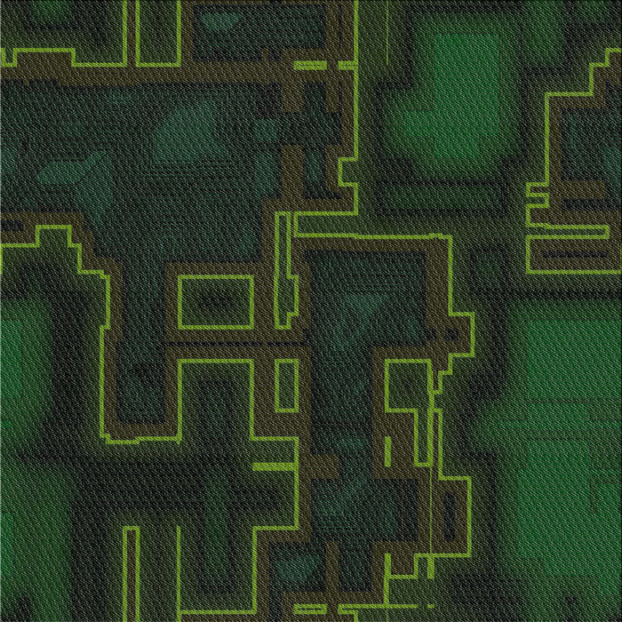 Square Patterned Black Novelty Rug, pat3130