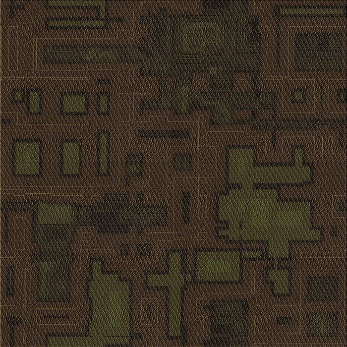 Round Patterned Midnight Gray Rug, pat3131brn