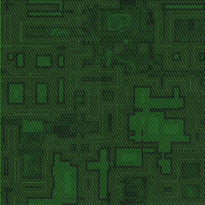 Round Patterned Green Rug, pat3131grn