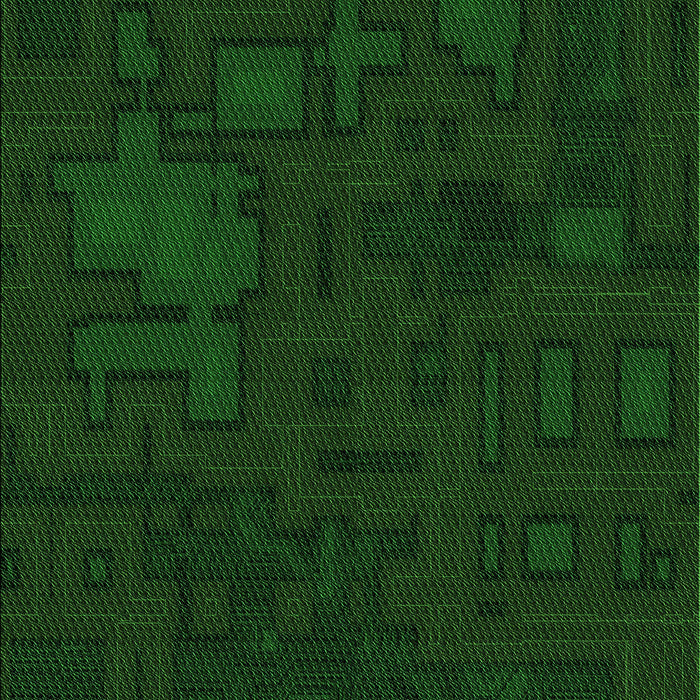 Patterned Green Rug, pat3131grn