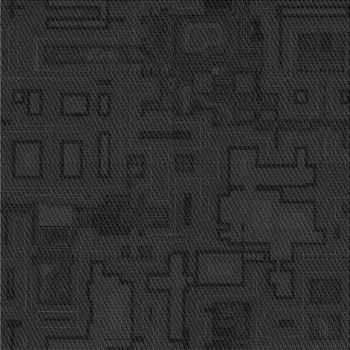 Round Patterned Midnight Gray Rug, pat3131gry