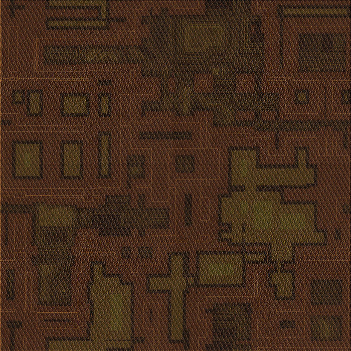 Round Patterned Dark Bronze Brown Rug, pat3131org