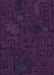 Machine Washable Transitional Deep Purple Rug, wshpat3131pur