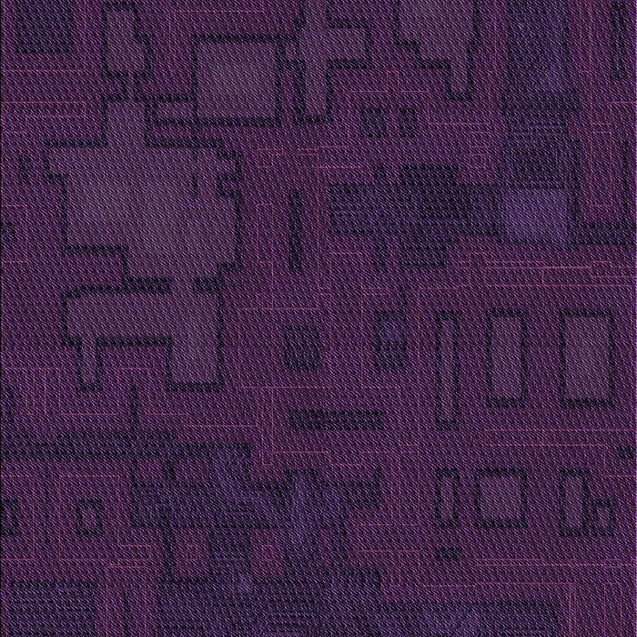 Machine Washable Transitional Deep Purple Rug, wshpat3131pur