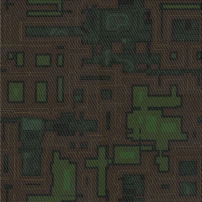 Square Patterned Black Novelty Rug, pat3131