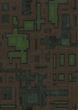 Patterned Black Novelty Rug, pat3131