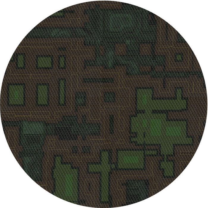 Square Machine Washable Transitional Black Rug, wshpat3131