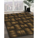 Machine Washable Transitional Saddle Brown Rug in a Family Room, wshpat3132brn