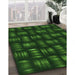 Patterned Green Rug in Family Room, pat3132grn