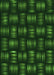 Patterned Green Rug, pat3132grn