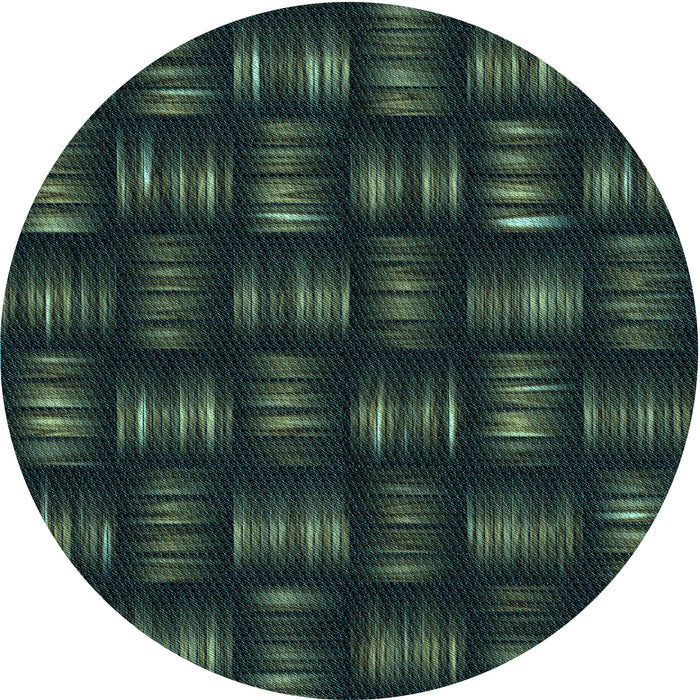 Square Patterned Midnight Gray Rug, pat3132lblu