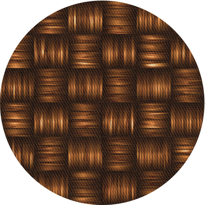 Square Machine Washable Transitional Mahogany Brown Rug in a Living Room, wshpat3132org