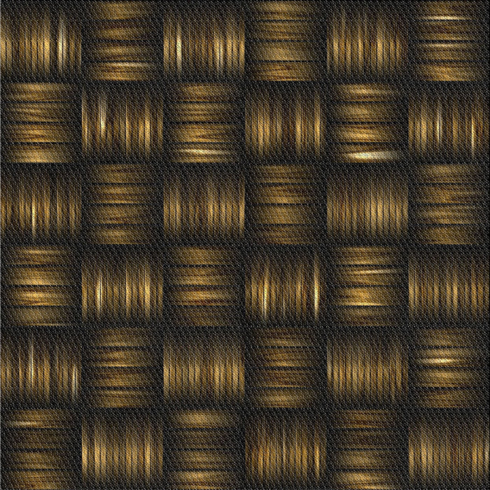 Square Patterned Brown Novelty Rug, pat3132