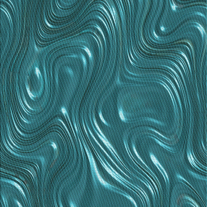 Patterned Dark Turquoise Green Rug, pat3133lblu