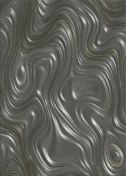 Patterned Charcoal Black Novelty Rug, pat3133