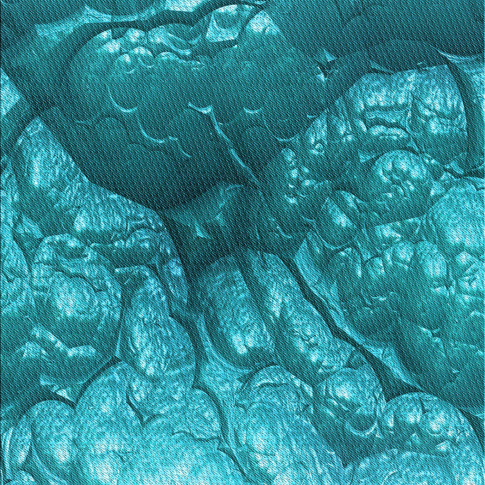 Machine Washable Transitional Dark Cyan Green Rug, wshpat3134lblu