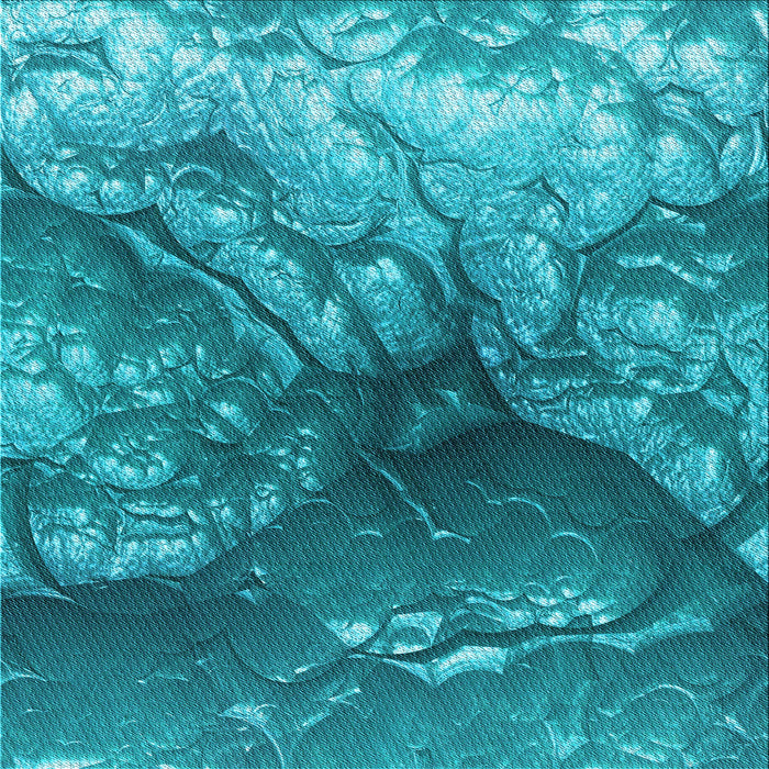 Round Machine Washable Transitional Dark Cyan Green Rug, wshpat3134lblu