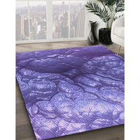 Patterned Amethyst Purple Rug, pat3134pur