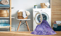 Machine Washable Transitional Amethyst Purple Rug in a Washing Machine, wshpat3134pur